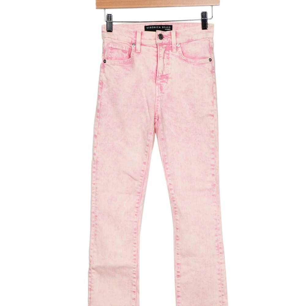 Veronica Beard pink white dyed jean size 26